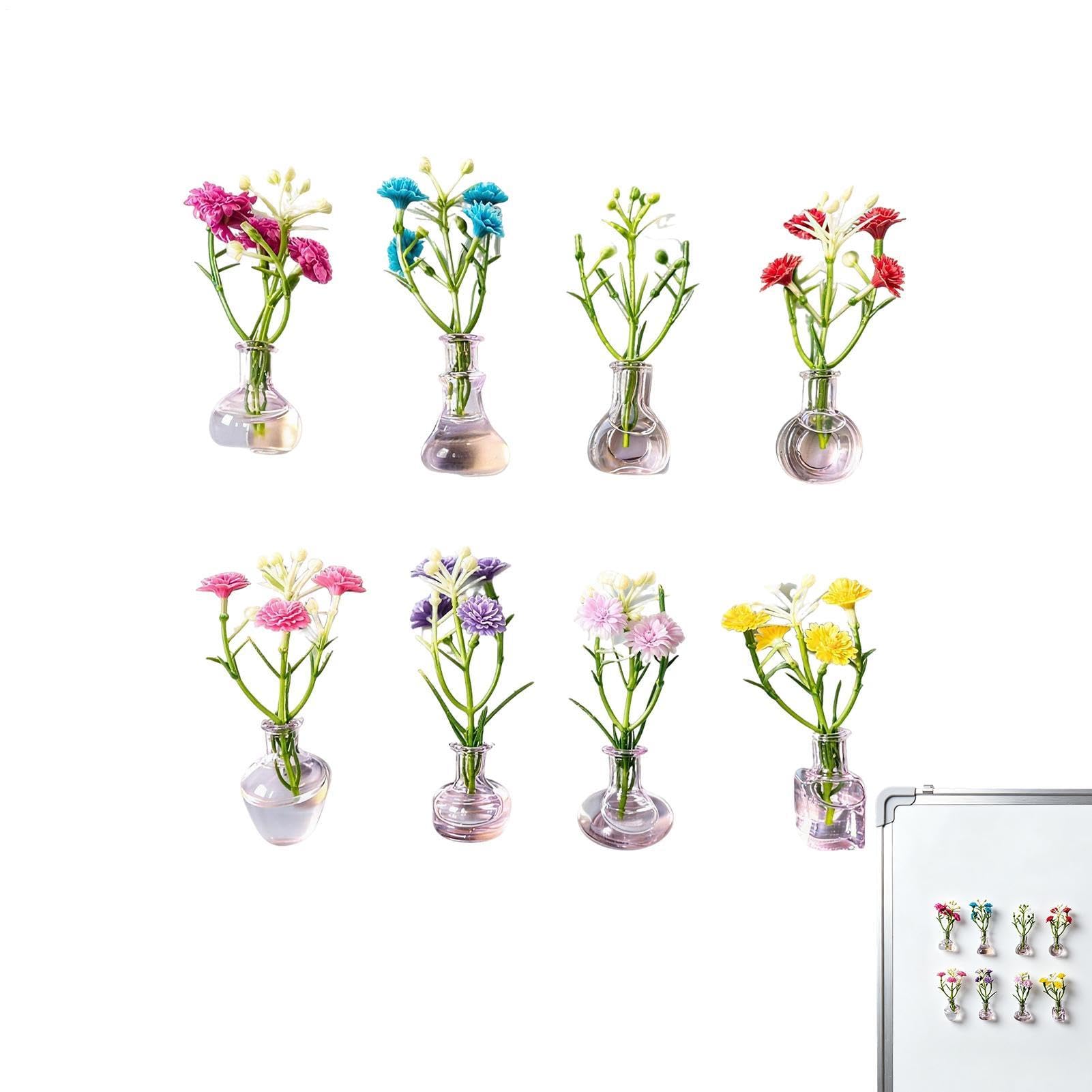 Souvenir artistique de fleurs artificielles en pot pour cadeau de pendaison de crémaillère