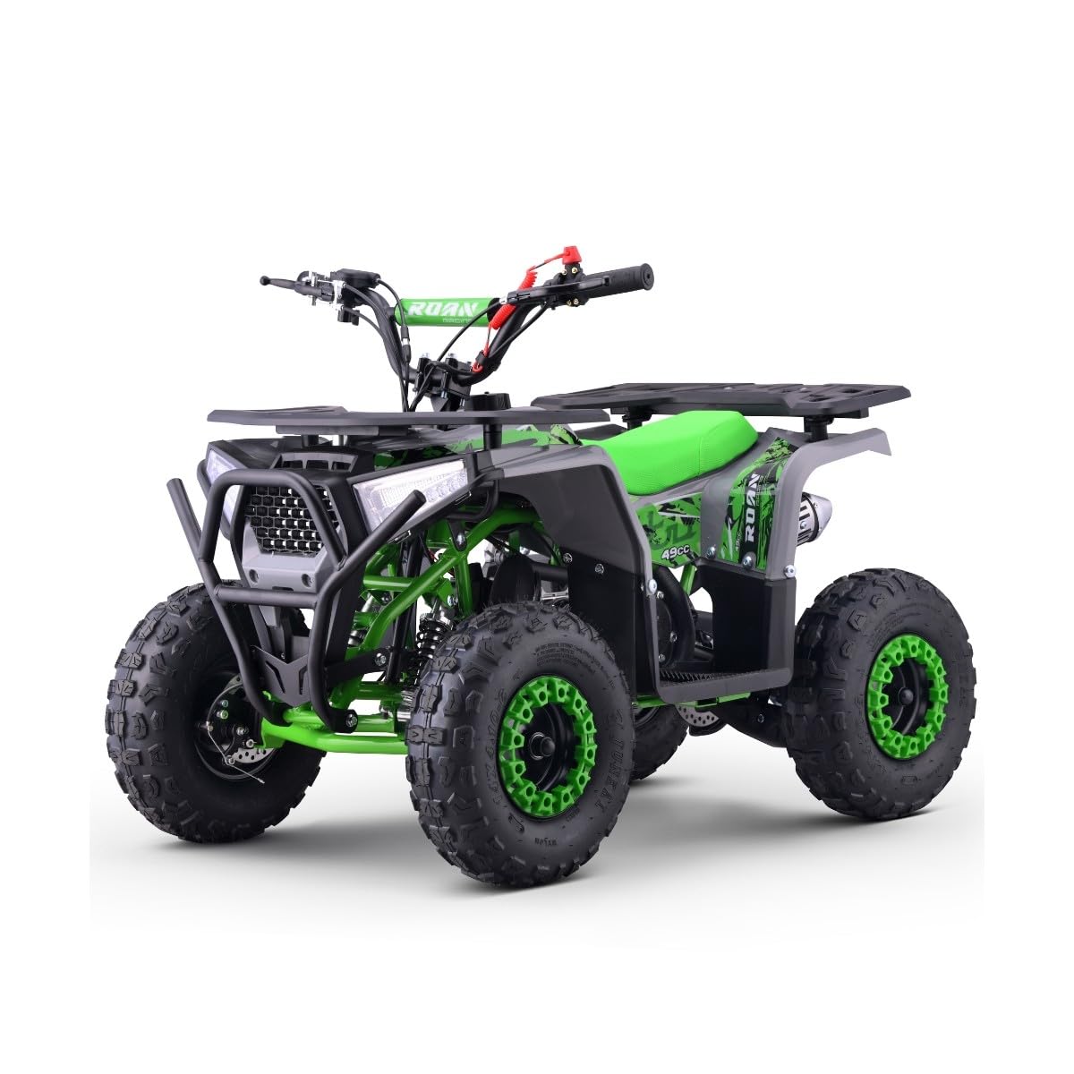 Mini Quad I-Bull de Gasolina 49cc, Tipo ATV para niños, Verde, (Gasolina Mezcla) niños de 4 a 10 años