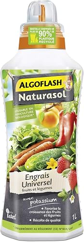Naturasol, engrais liquide fruits et légumes UAB, 1 L Algoflash