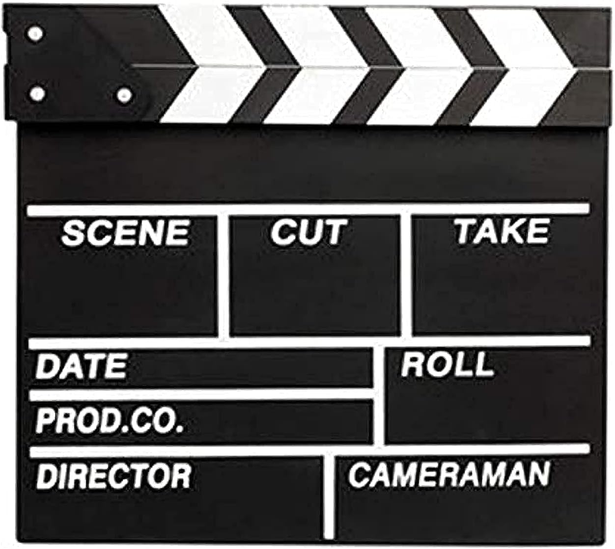 Directors TV Film Home Movie Action Scene White Clapper Board