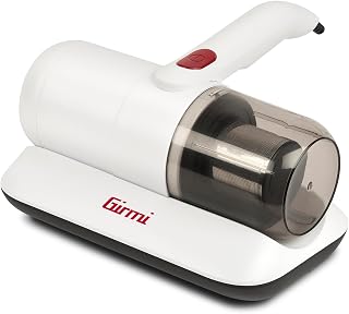 Girmi Vibra-Clean AP25 Milbensauger für Matratzen, 300 W, Starke 12 kPa Saugkraft, UV-Lampe, Doppeltes Filtersystem (Metall + HEPA), Vibrawave-Pads, Entfernt Milben, Allergene & Staub, Leichtgewichtig