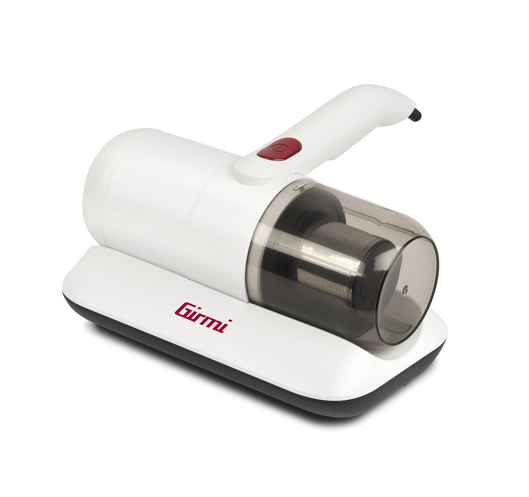 Girmi AP25 Vibra-Clean Battimaterassi, 300 W, Alta potenza 12 kPa, Lampada UV, Doppio filtro (metallo+HEPA), Cuscinetti Vibrawave, Rimuove acari, allergeni e polvere, Leggero