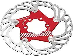 KIMISS Freio a Disco de Bicicleta Com Design de Fivela Flutuante Vermelha – Suprimentos de Bicicleta Confiáveis ​​e Estáveis ​​para Entusiastas do Ciclismo