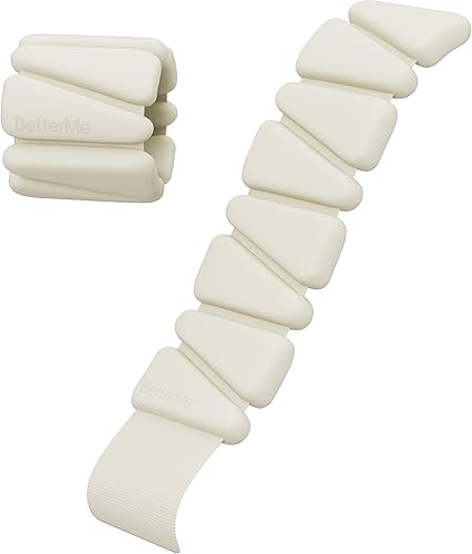 BetterMe Bandas de peso ajustables  Pesas de tobillo y muñecas para mujer  Correas ajustables para brazos y piernas  Entrenamiento en casa y pesas