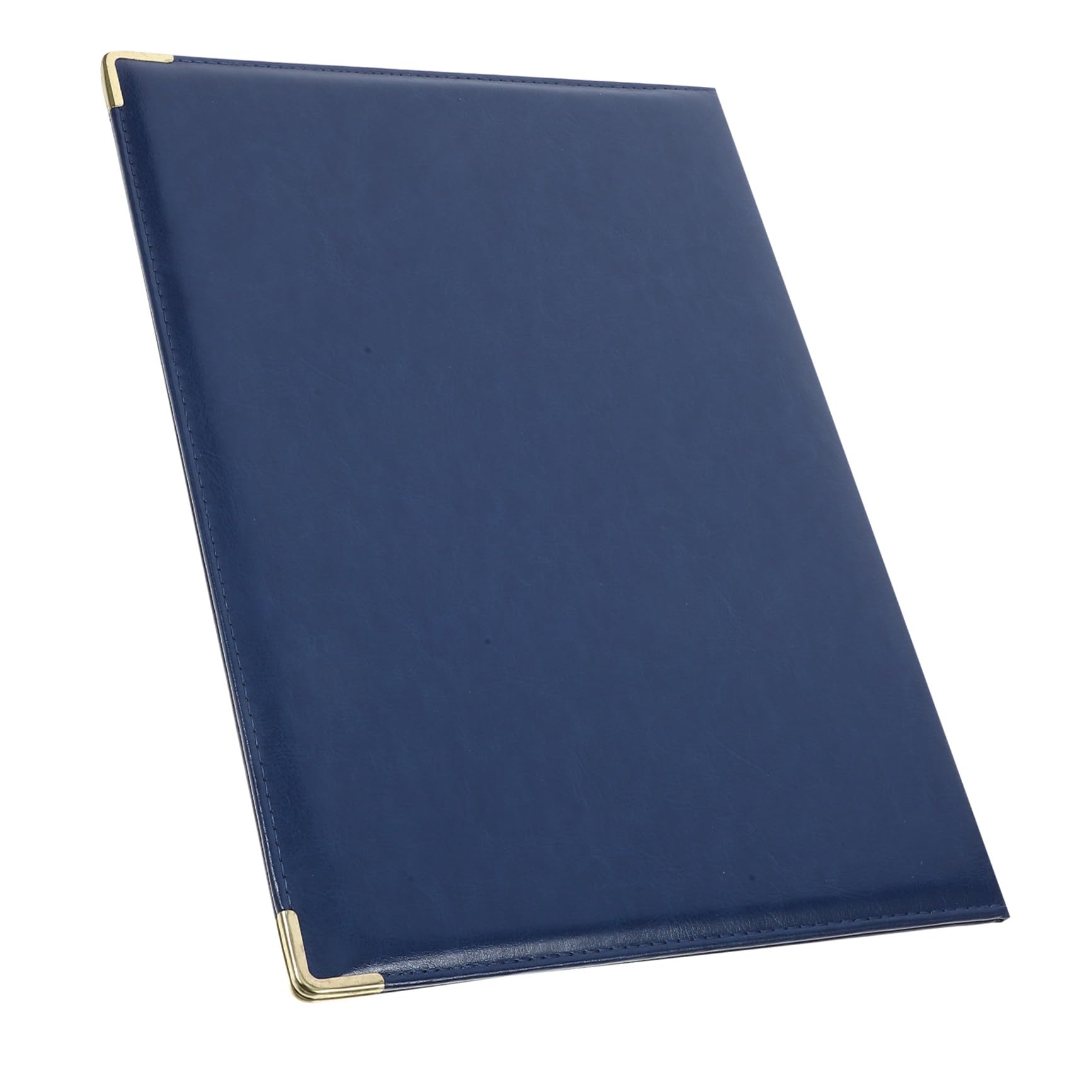 SEWACC Blue Material and Paper Iron Professional Practical and Folder Portfolio File Folder Organizer with Binder Portfolio Organizer for Office Class Handouts and Proposals