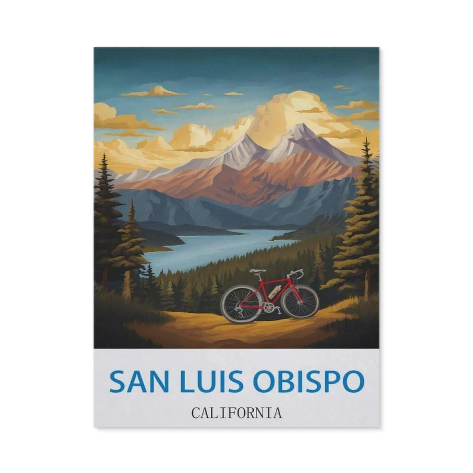 BEAYODKP 5D Diamond Painting Set for Adults and Children，San Luis Obispo California，DIY Diamond Crystal Rhinestone Embroidery Painting（40 x 50 cm/15.74 x 19.68 inches）-CJ78