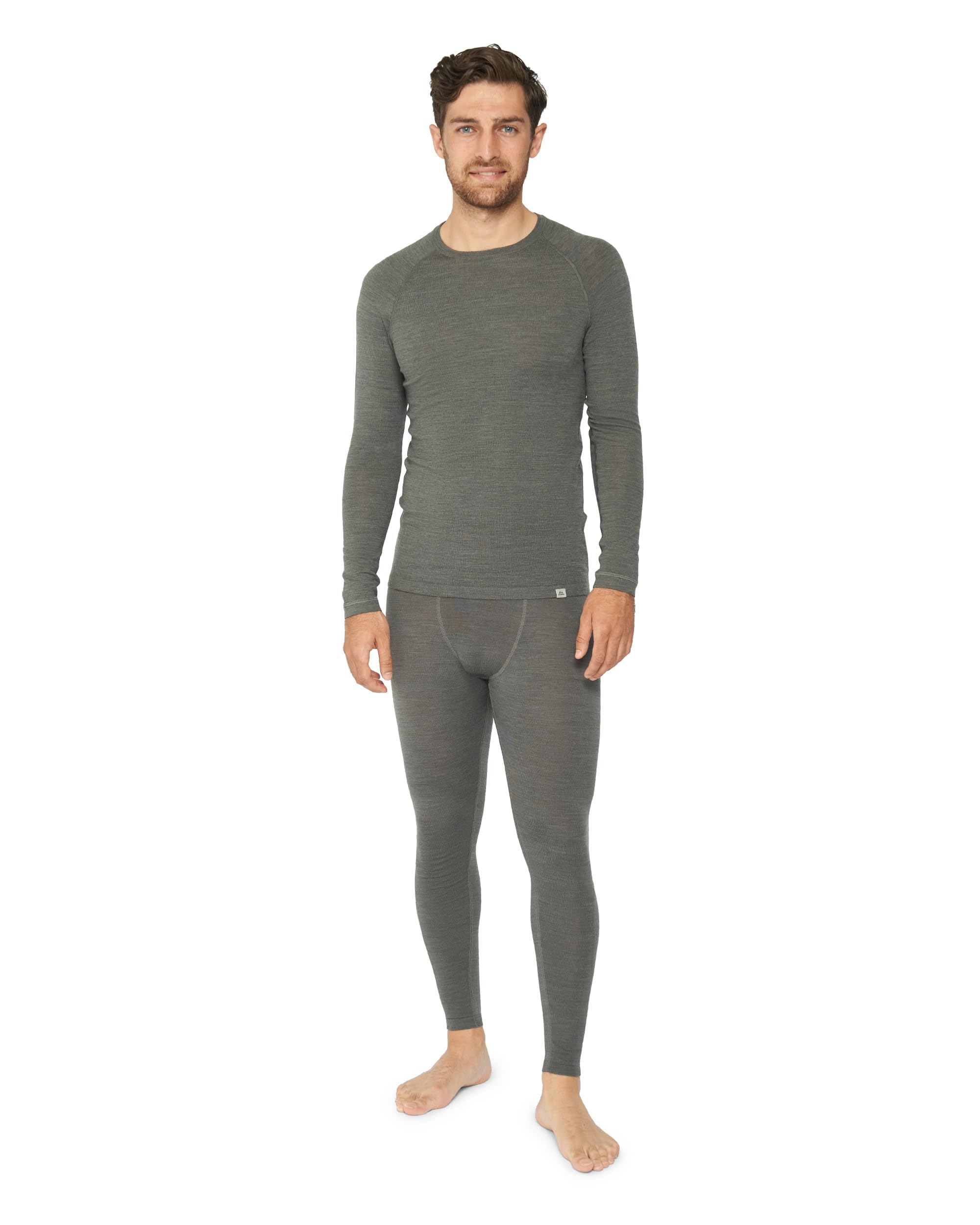 Sponsored Ad – Merino Wool Base Layer Men, Thermal Set Men, Long Johns & Long Sleeve Top, Thermal Underwear