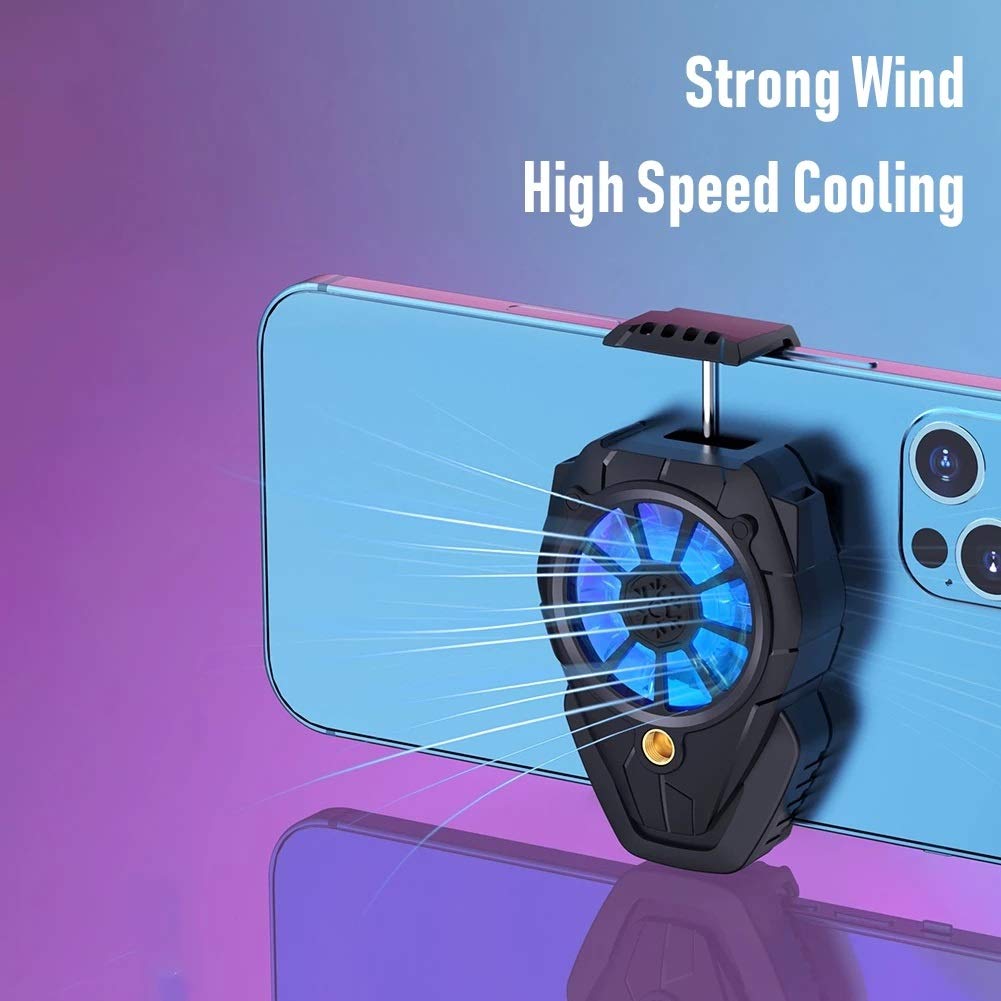 DIAOD Smart Phone Cooling Fan Radiator 3 Speed Adjustable for Mobile Gaming Gamepad Portable Universal Cooler Heat Sink image 3