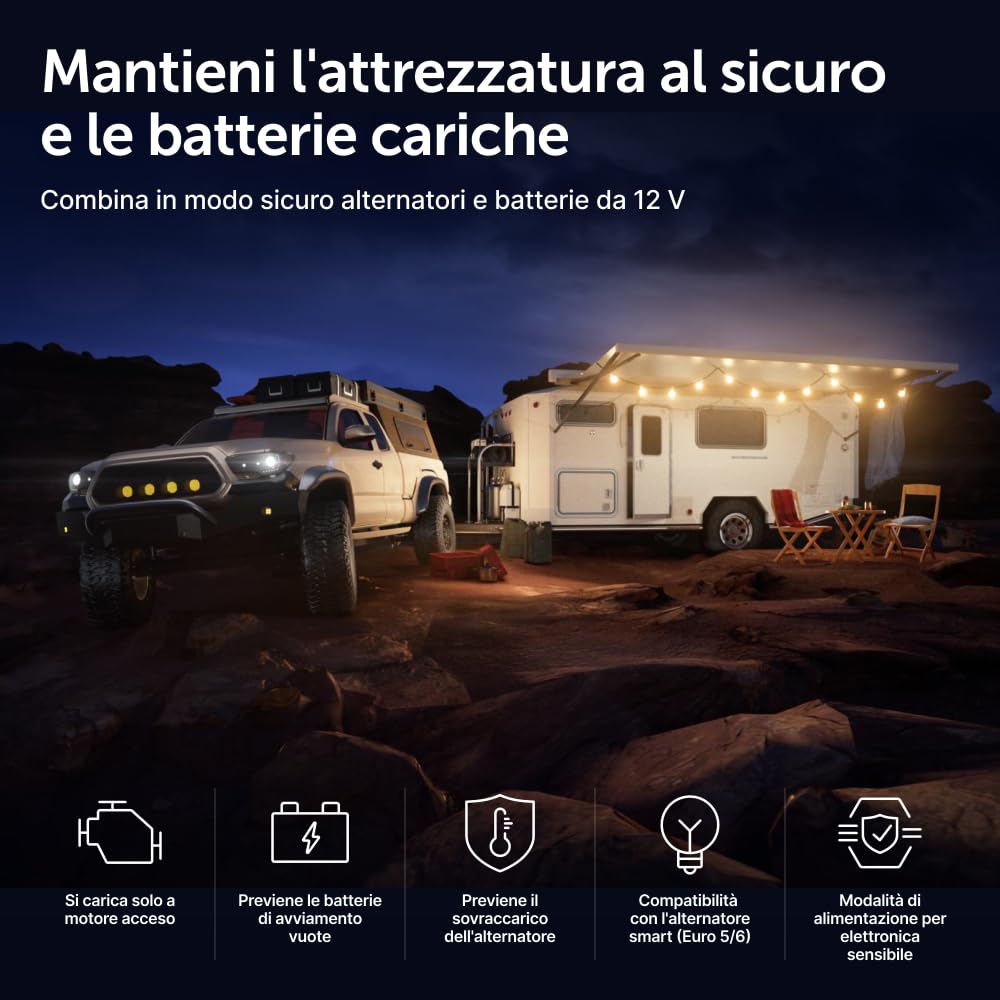 Victron Energy Orion XS 12/12-Volt 50 Amp Caricatore Batteria DC-DC con Miglioramenti EMC