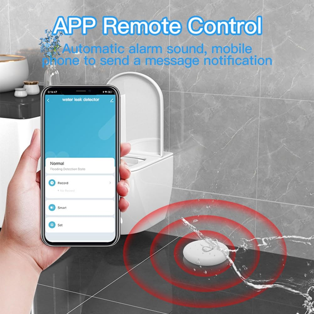 Sensore di Immersione in Acqua IP67 Tuya Zigbee Rilevatore di Perdite d'Acqua di Inondazione Sensore di Ammollo di Sicurezza di Allarme Intelligente per Casa Intelligente