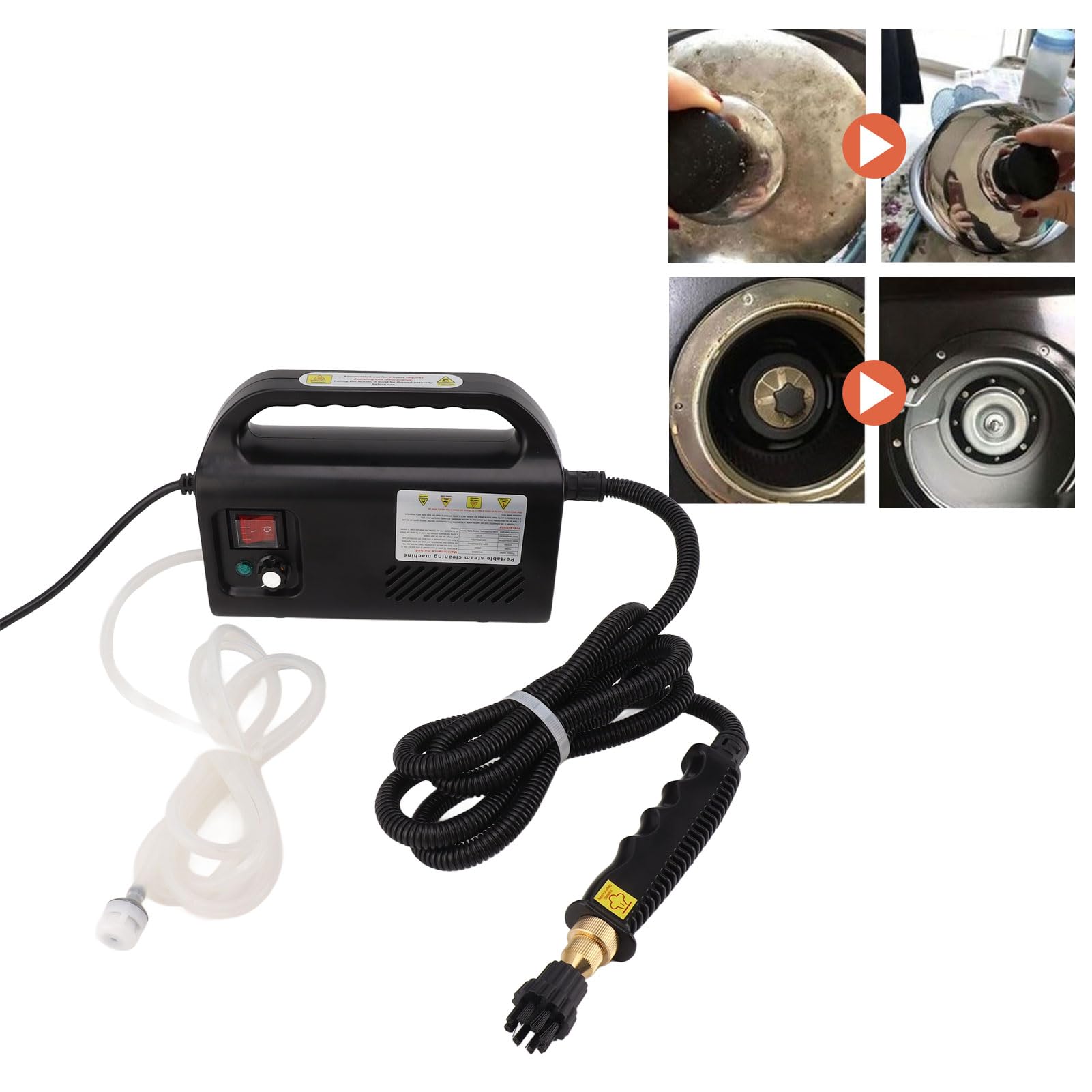 Inteligentny Odkurzacz Parowy, Przenośny Odkurzacz Parowy, Odplamiacz 2500 W, Wielofunkcyjny do Kuchni (Wtyczka UE 220 V)