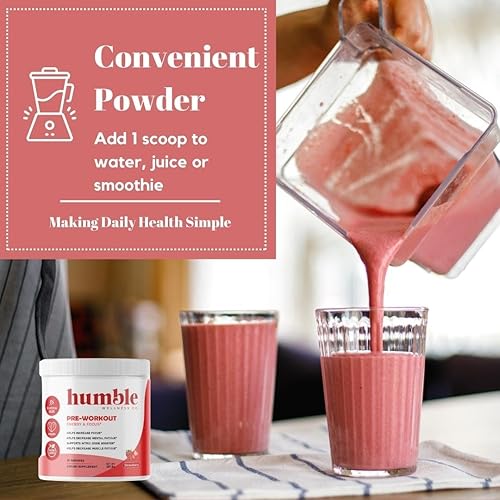 Miniatura 9 de Humble Wellness Pre-entrenamiento aumenta el enfoque, disminuye la fatiga mental, apoya el refuerzo de óxido nítrico, disminuye la fatiga muscular,