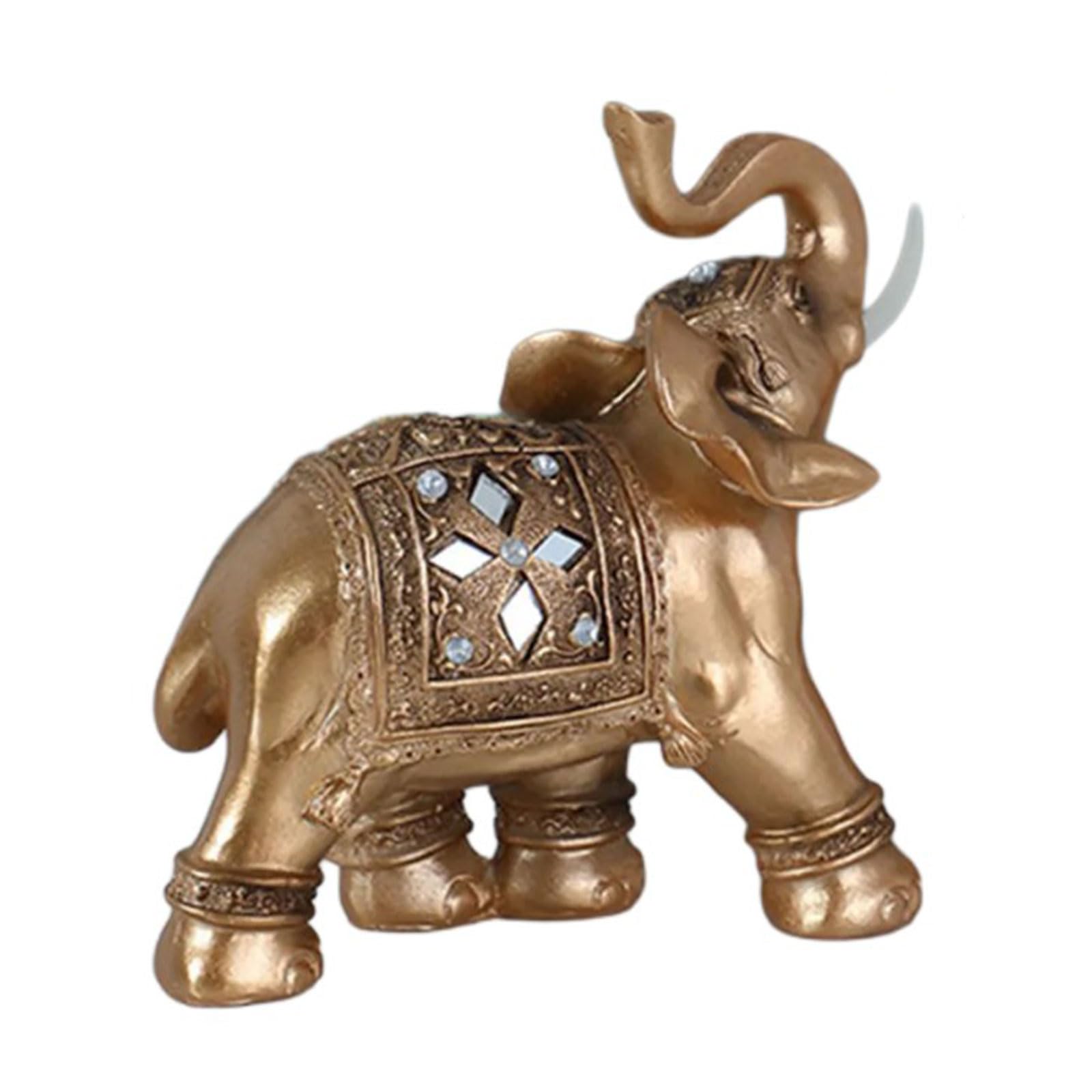Figurine d'éléphant Lucky Prosperity en ornement artisanal pour salon