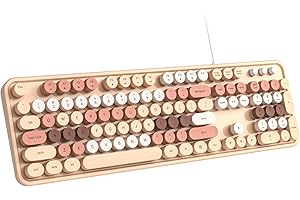 Typewriter Keyboard with Milk-Tea Theme