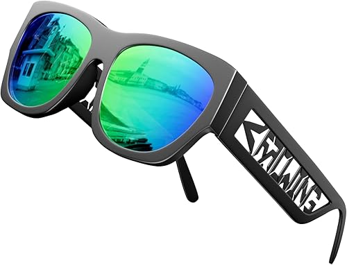 Miniatura 7 de ROCKNIGHT - Lentes de sol polarizados HD con protección UV400, antideslumbrantes, ligeros, modernos, lente plana