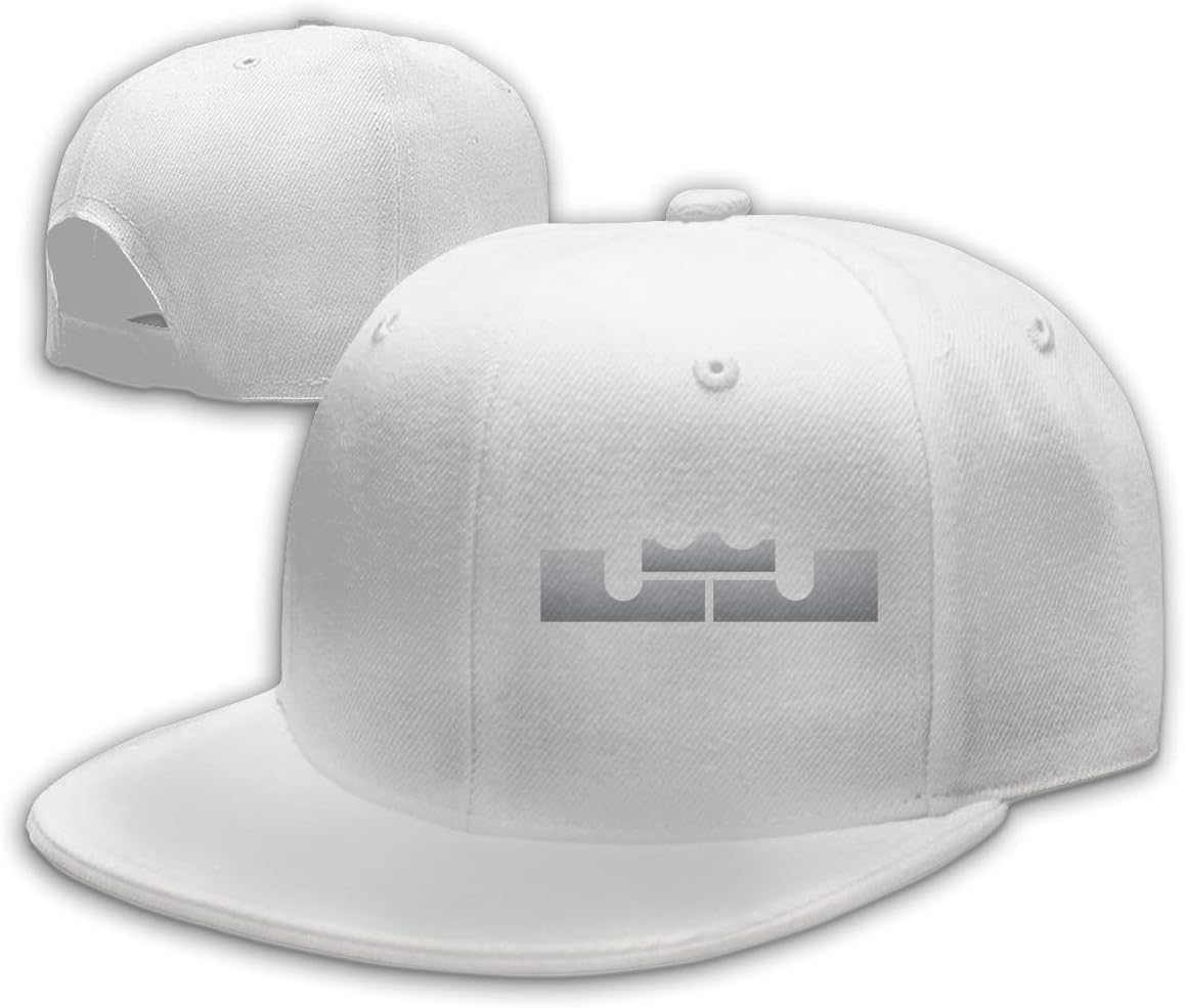 Unisex Classic Color-Lebron-James-Logo Adjustable Baseball Cap White
