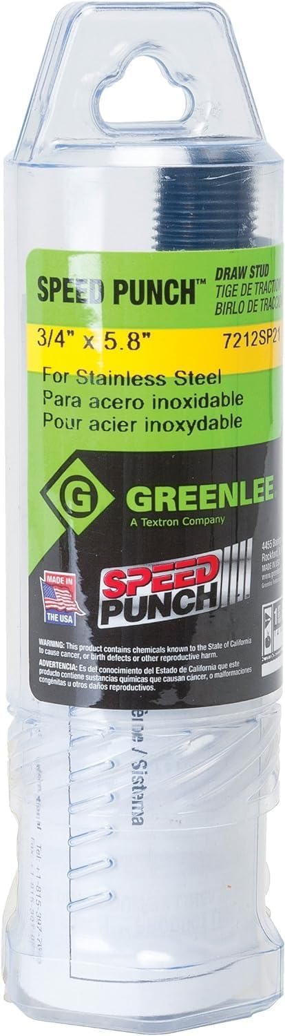 Greenlee 7212SP21 Stainless Steel Long Drawstud, 3/4-Inch