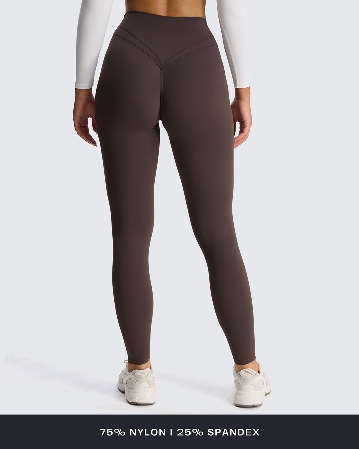 Aoxjox Women's High Waisted Workout Siren Leggings Hidden Scrunch Butt Lifting Tummy Control Gym Yoga Pants 26" - Image 5