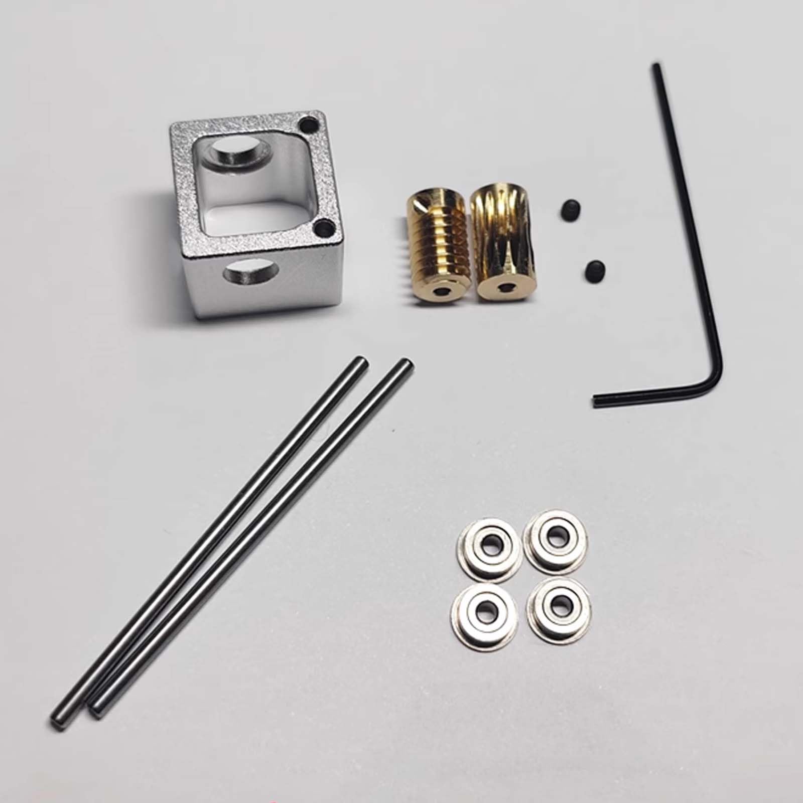 Selbstsperrendes 2/3mm Mini Schneckengetriebe, Rechtwinkliger Dreher, Kleines 90 Grad Untersetzungsgetriebe, Kommutator Getriebegehäuse (A)