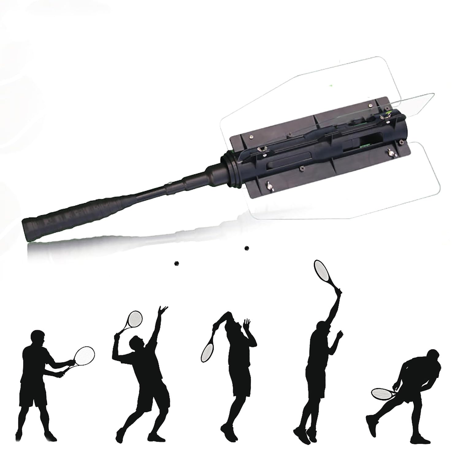Entrenador de Tenis Individual, Aficionado a la Resistencia al Swing de Tenis, Golpe de Derecha/revés/Servicio/Corte/volea/rotación Interna del Brazo y Otros Ejercicios