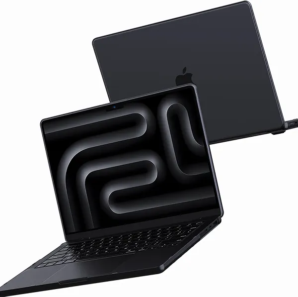 Soonjet Anti-Cracking for MacBook Pro 14 inch Case 2025 2024-2021 M4 M3 M2 M1 Pro/Max [100% Match Official Color] [Seamless Fit] Clear Cover Hard Shell Laptop Case, Frosted Space Black