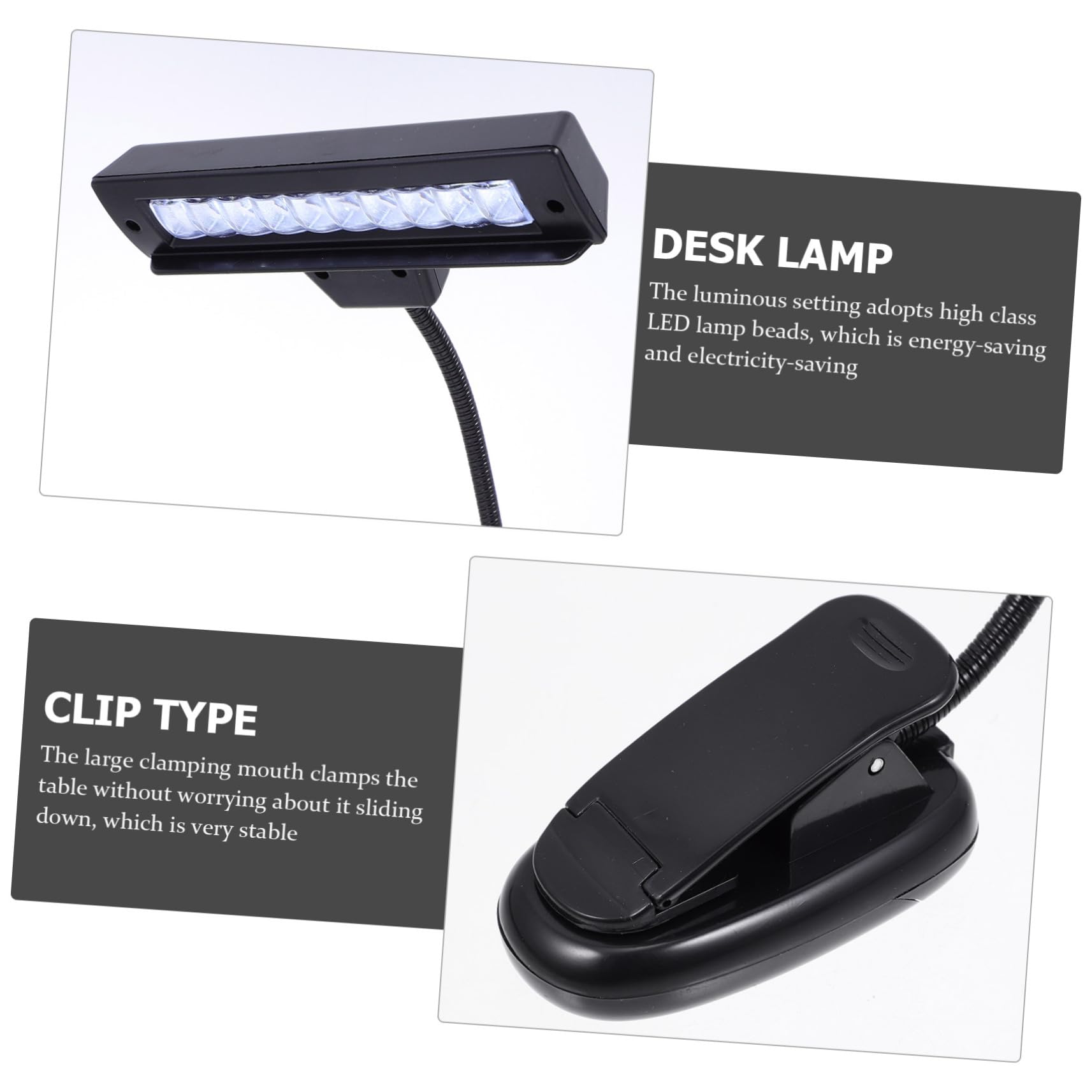 FAVOMOTO Battery Operated Led Piano Light Study Light Eye Protection Night Studying Lamp Reading Lamp for Music Stand Bedside Lamp