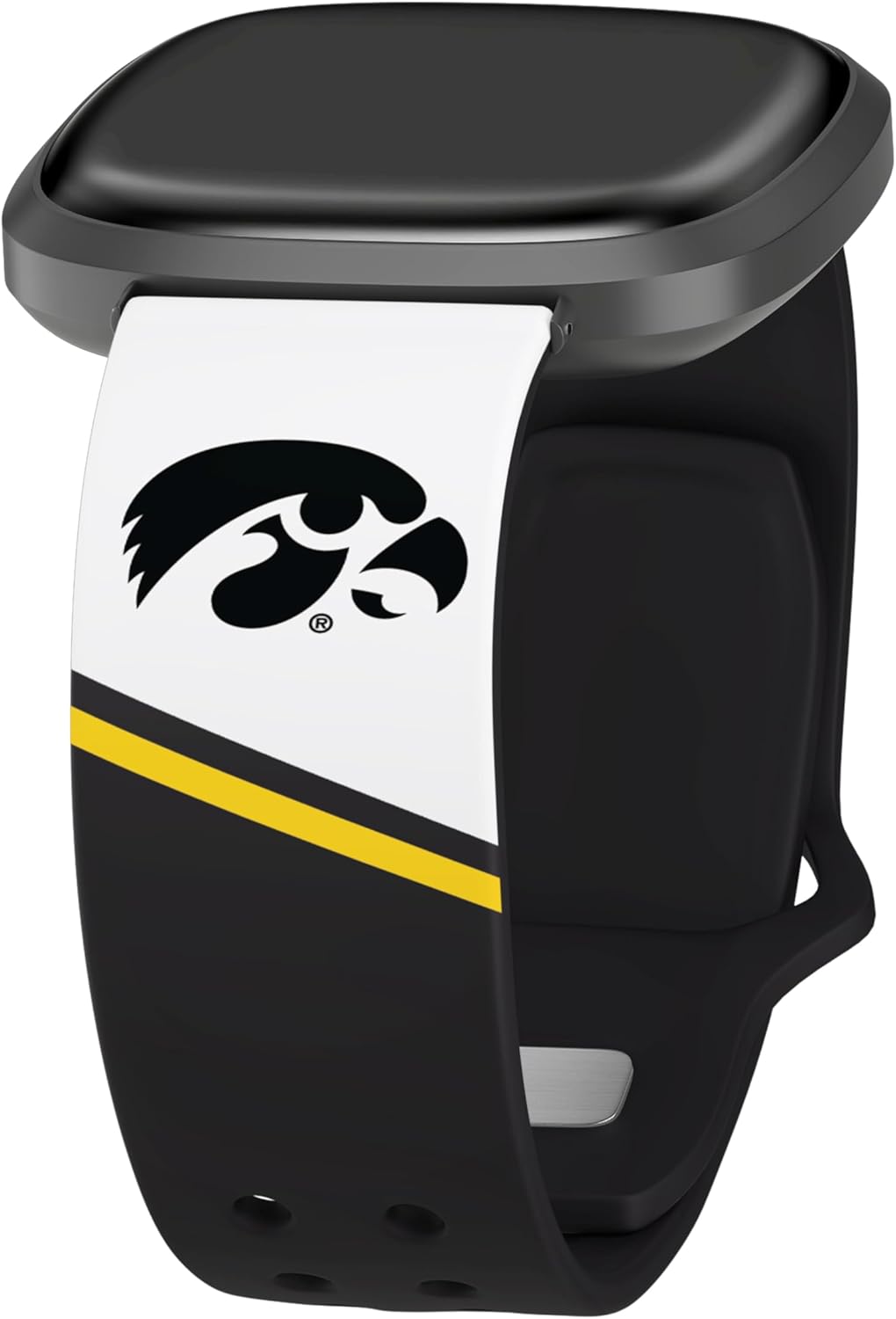 Affinity Bands Iowa Hawkeyes HD Watch Band Compatible with Fitbit Versa 3 and Sense