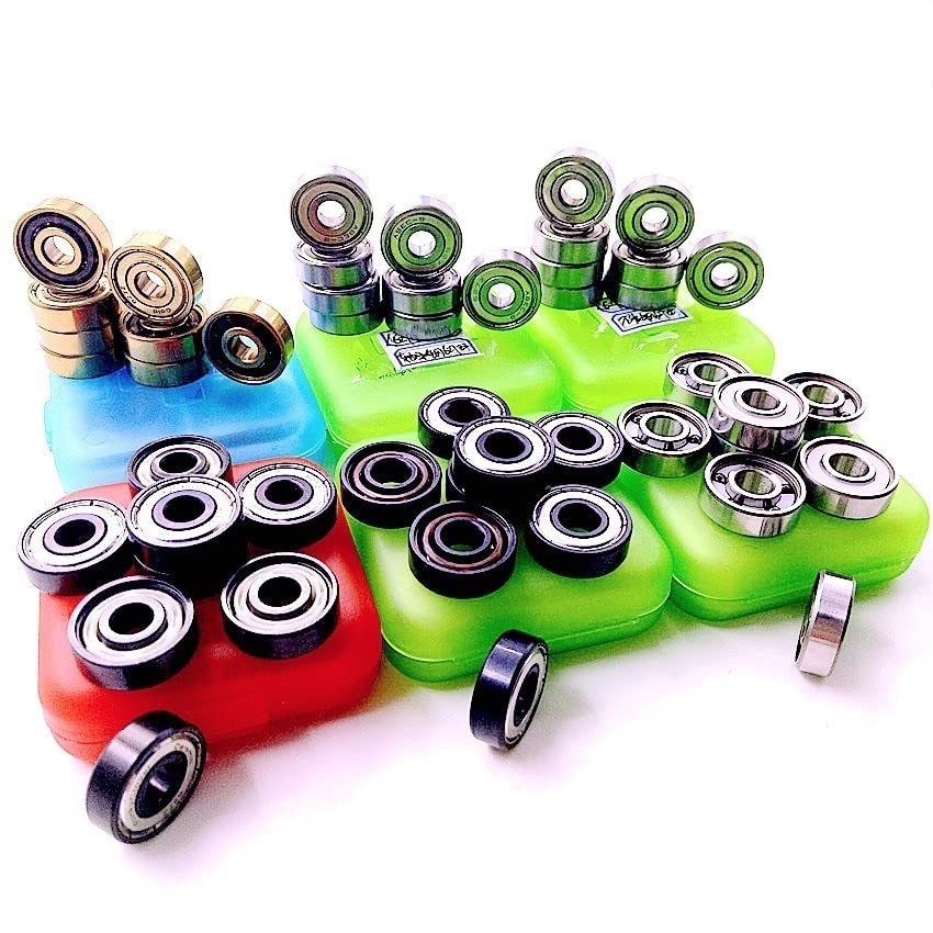 627ZZ/627Z/627-2RS Quad Skating Ball Bearing 7x22x7mm Artistic Skates Roller Skating Bearings DINGGUANGHE(8pcs 627z Si3n4 6ball)