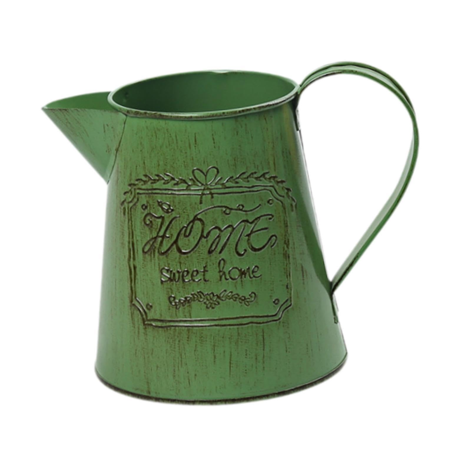 Pot de fleurs sculpté en fer et vase chic pour table et bureau