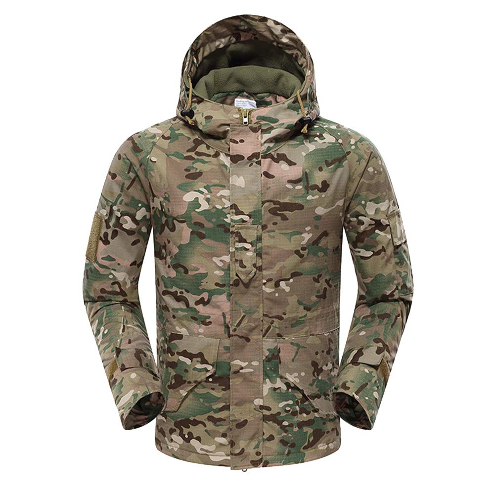 Męska kurtka wojskowa z polaru, taktyczna kurtka softshell, kurtka funkcyjna, kurtka Combat, ciepła wyściółka wewnętrzna, wiatroszczelna, wodoszczelna, wiele kieszeni, płaszcz, wiatrówka