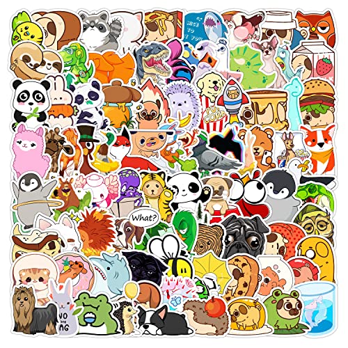 100PCS Animal Stickers, Cute Aesthetic Stickers for Water Bottles ...