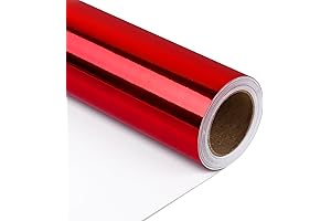 Glittering Red Delight for Your Special Moments - NESCCI Red Metallic Wrapping Paper