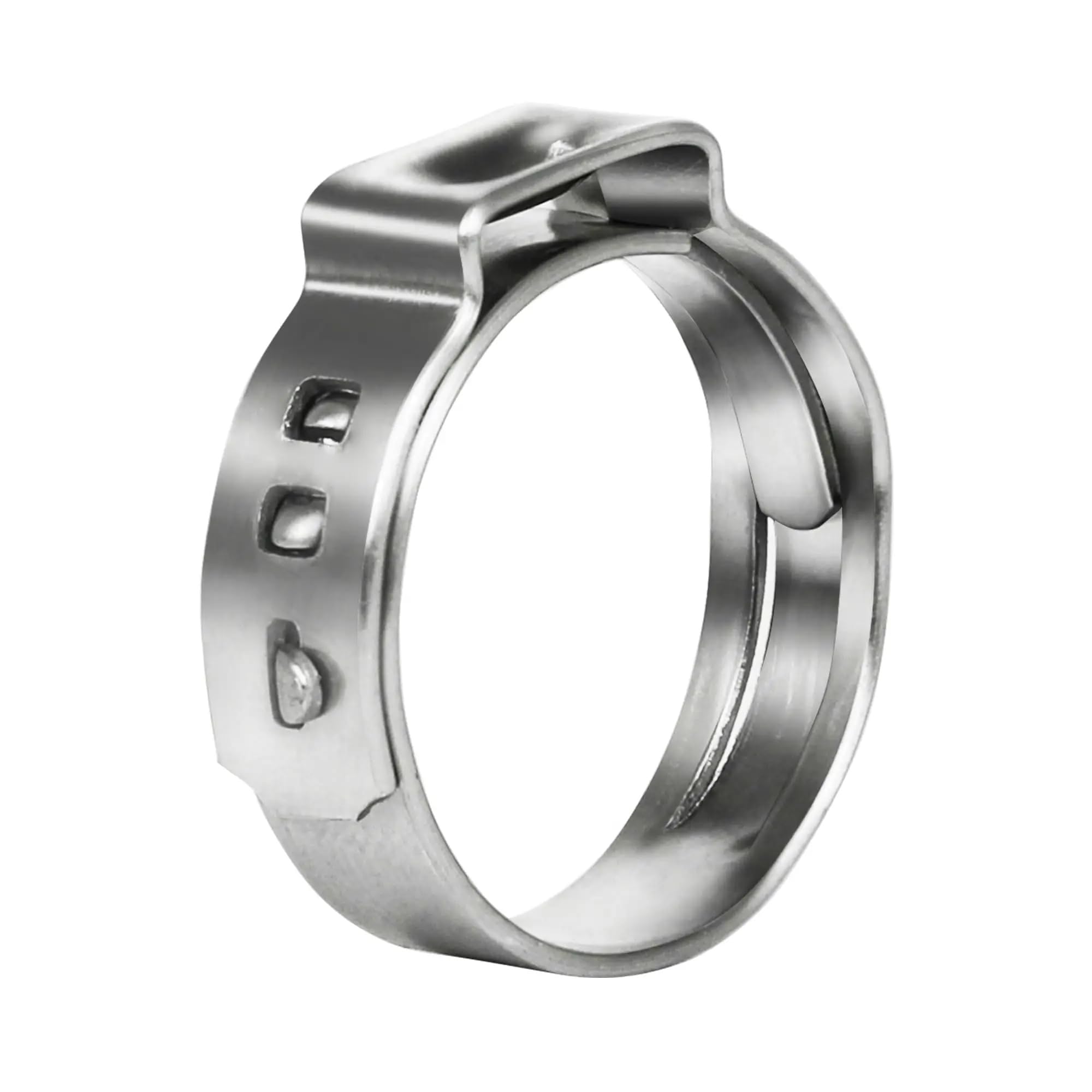 120 sztuk Pex Crimp Rings 5/8 cala PEX Cinch Clamps 304 Stal nierdzewna Pojedyncze ucho zaciski węży Złączki rurowe PEX Zaciski rurowe(10.8-13.3mm)