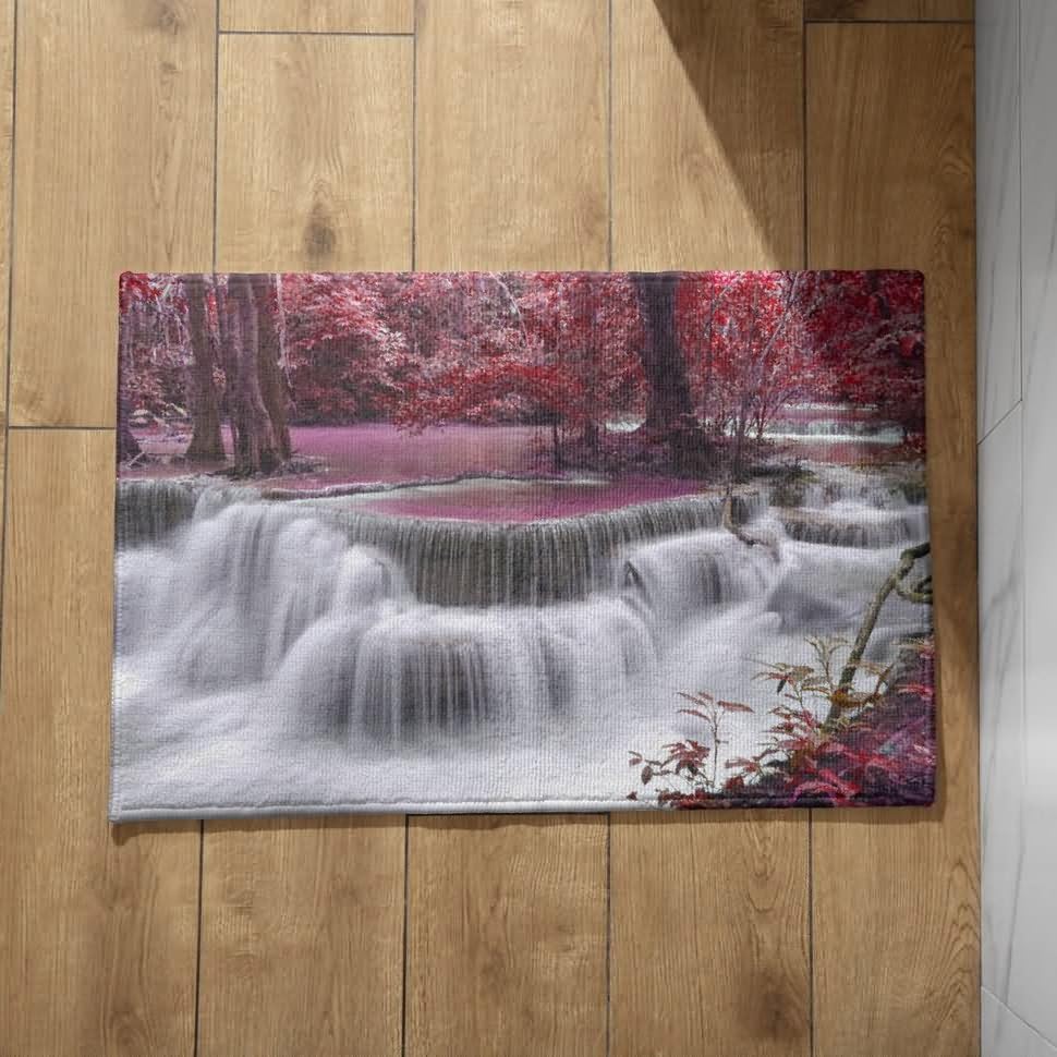 Tapis de sol extérieur terrasse CEVAN petit tapis entrée intérieur automne 50x80cm