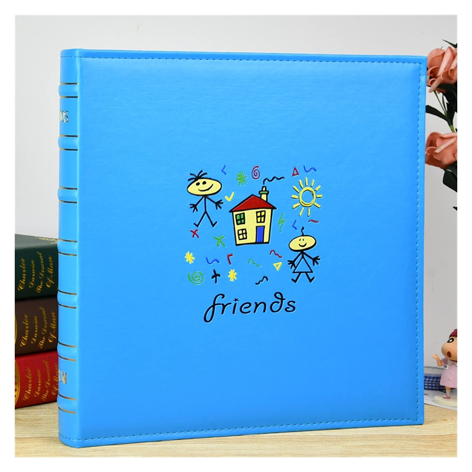 Álbum de Fotos Álbum de fotos 6 pulgadas puede contener 600 hojas de familia álbum de fotos de gran capacidad for bebés bebé niños recuerdos crecimiento crecimiento libro conmemorativo Album Fotos ( C