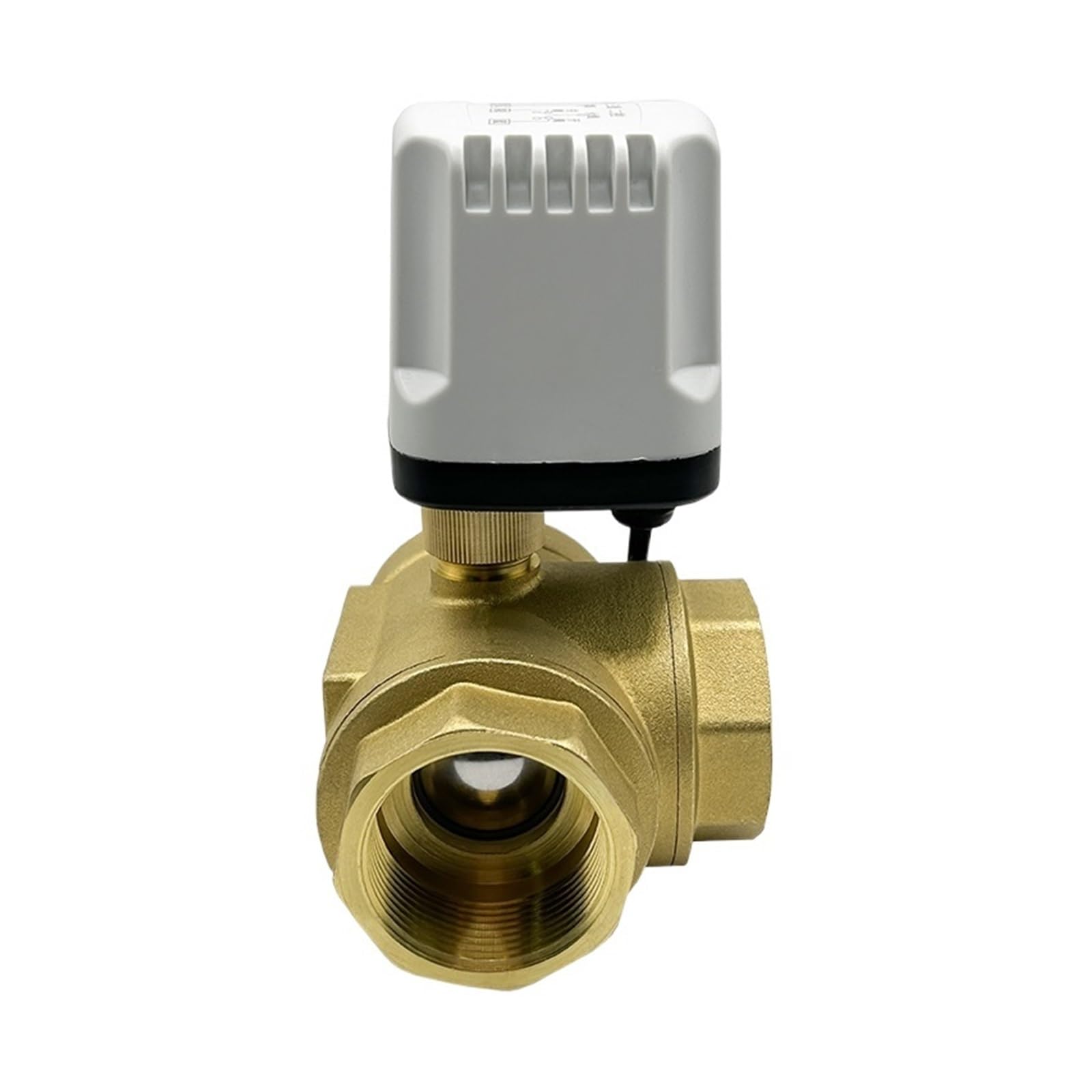 Válvula De Bola 1/2'' 3/4'' 1'' Pulgada IP65 Válvula De Bola Motorizada De Latón Resistente Al Agua Cable T Tipo Válvula De Bola Eléctrica De 3 Vías Piezas de válvulas de apertura y cierre de aire, g(