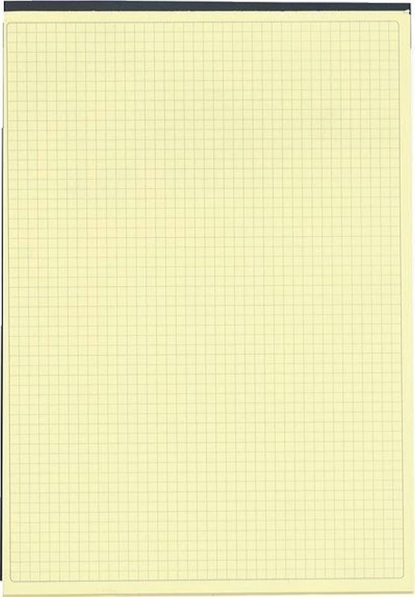 Exacompta 5 x Briefblock A4 70 Blatt kariert 80g/qm gelb