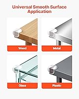 Vista 6 de VEVOR Protectores de esquina a prueba de bebés, paquete de 24, fundas protectoras de esquina de mesa transparentes y transparentes para seguridad