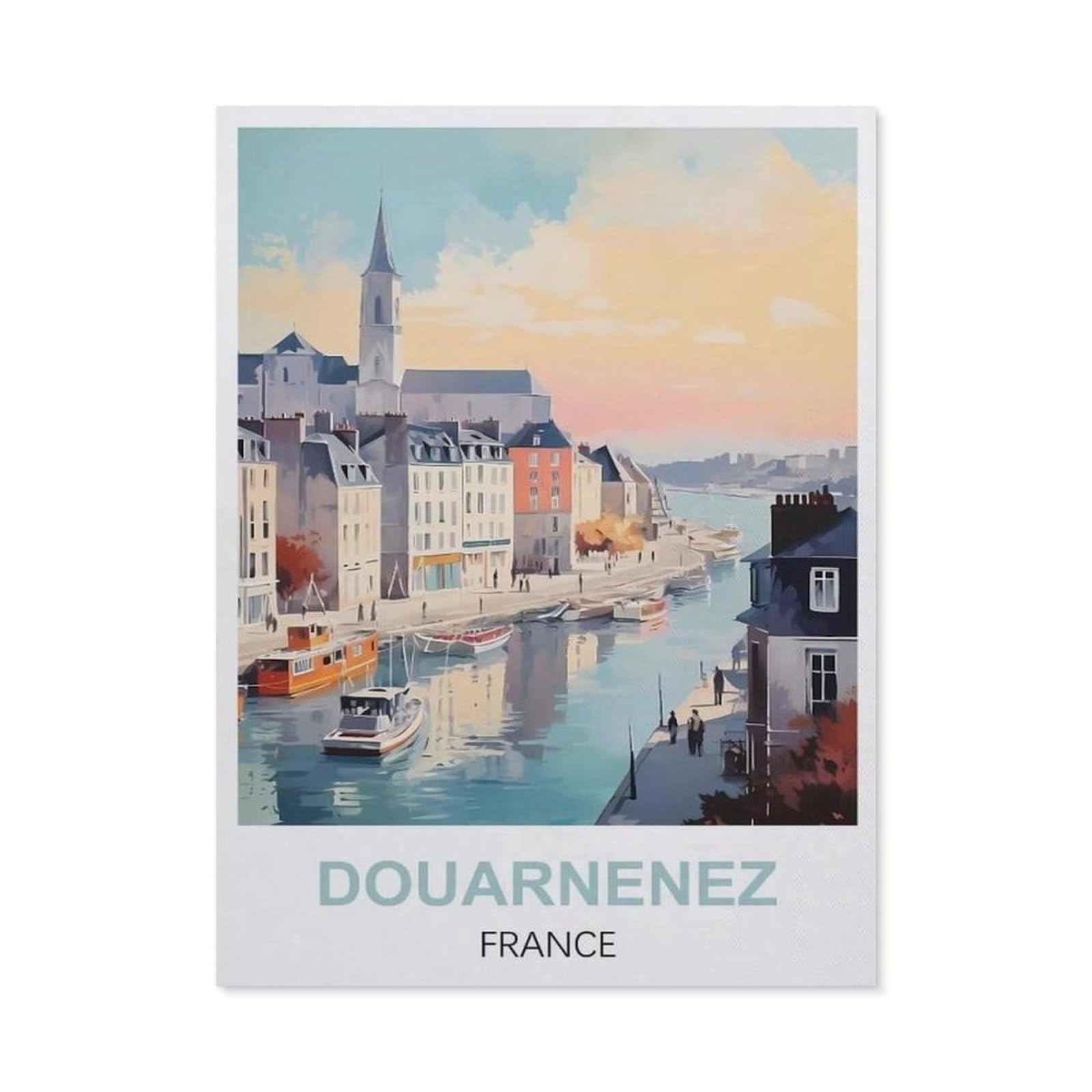 Metal Tin Sign，Douarnenez France(30x40cm）