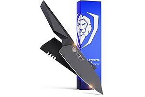 Razor-Sharp Matsato Knife: Black Titanium Nitride Coating for Superior Cutting