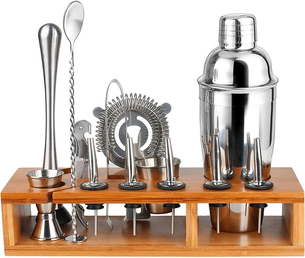 VIDI Factory Stainless Steel Mixer Set Shaker Cup Cocktail Wine 14-piece