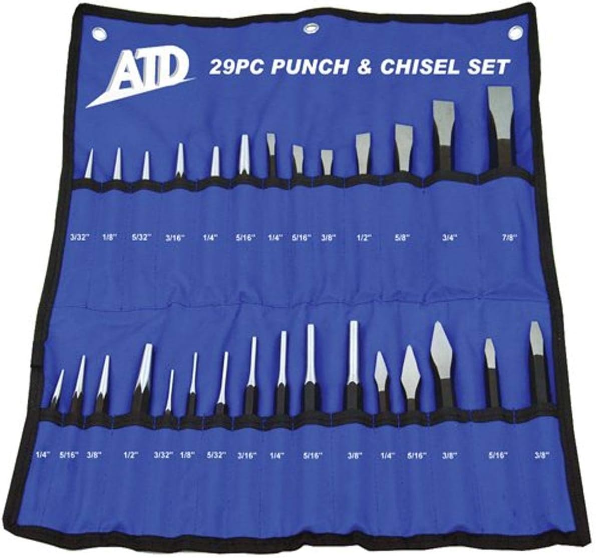 ATD Tools 729 29-Piece Punch and Chisel Set