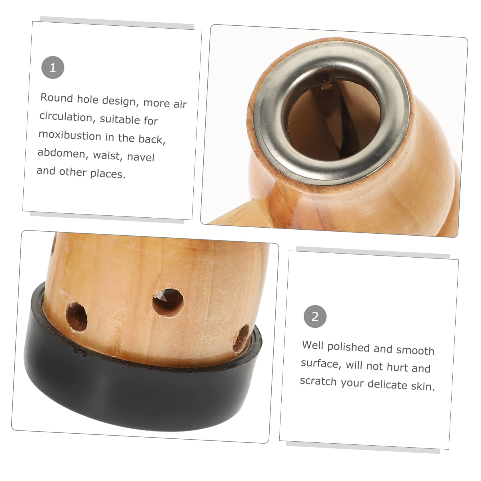 Veemoon Burner Case Holder Portable Moxa Therapy Box for Home Massage Store Use to Cle