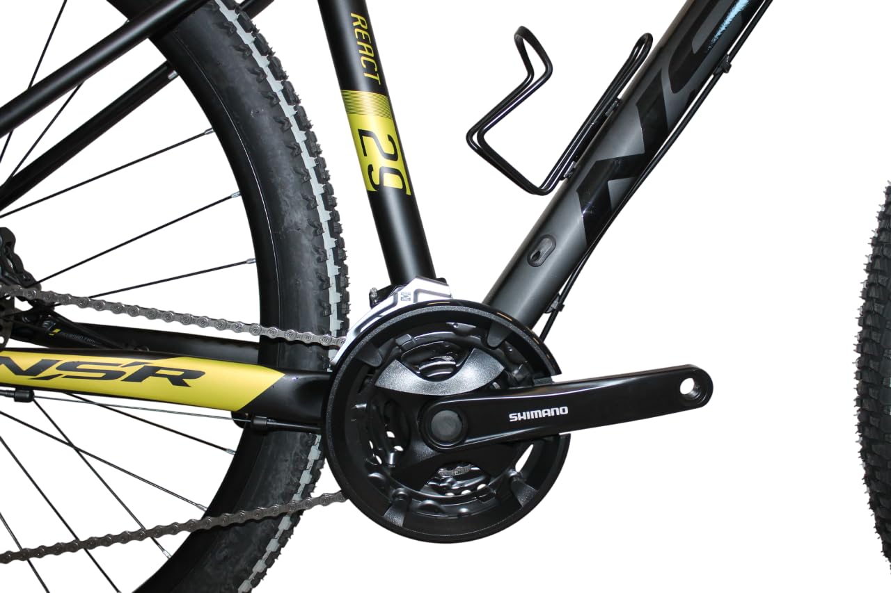 NSR 803 REACT 27V Mountain Bike 29 Pollici con Telaio in Alluminio, Cambio 27 Velocità, Freni a Disco Idraulici, Forcella Ammortizzata, Bici Uomo per Percorsi Urbani e Sentieri