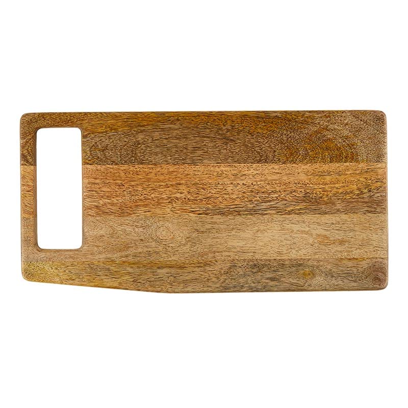 Tabla de Cortar y Bandeja para Servir de Madera de Mango Santa Barbara Design Studio, con Mango Superior, Acabado Natural miniatura 1