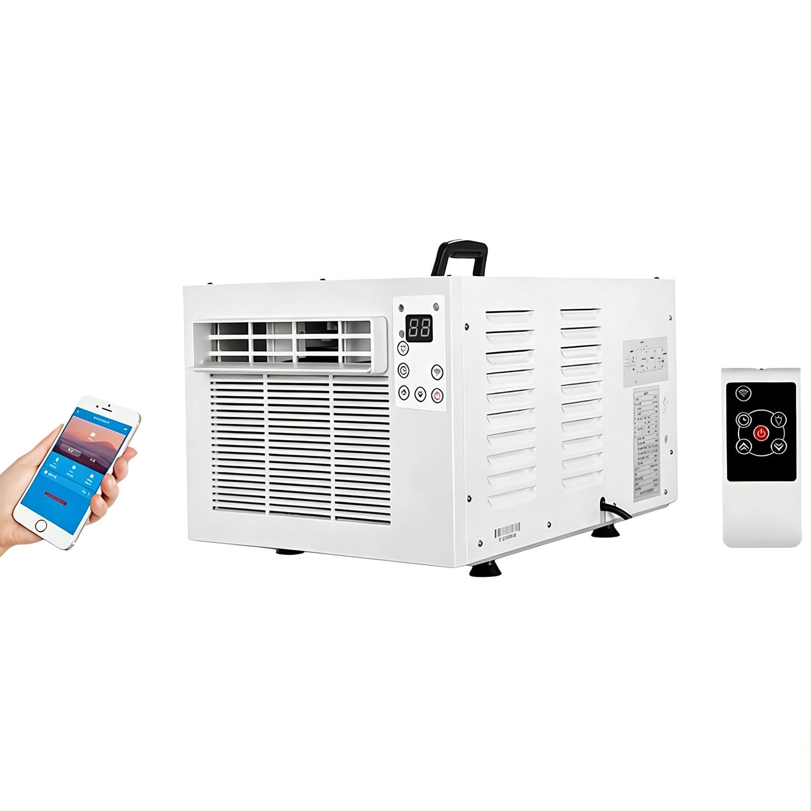 1100W/2500BTU Klimatyzator Przenośny do Biura 220V z Rurą Wylotową