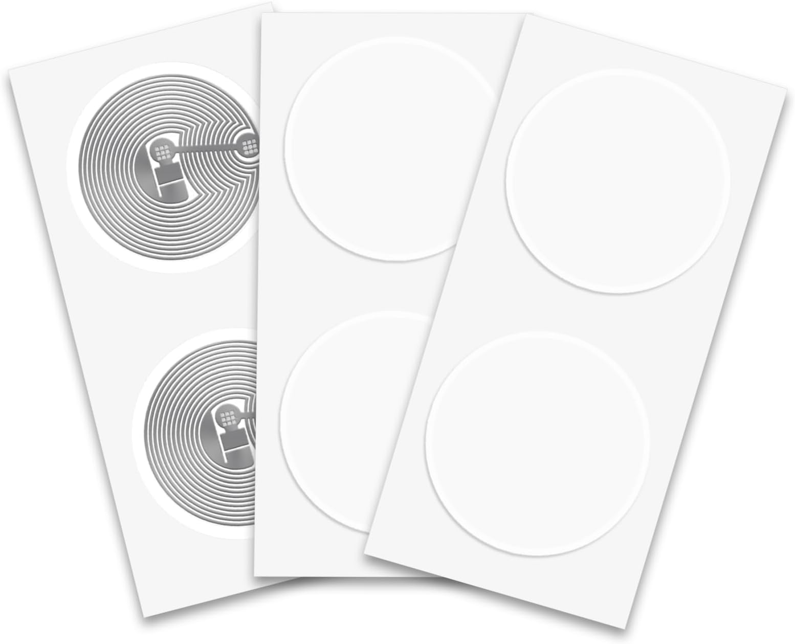 NFC Tags NXP NTAG215 NFC Sticker (Round 1in) Same NFC Chip Compatible With Amiibo 504 Bytes Memory Fully Programmable, Works with All NFC Enabled Devices-10pcs +3 Bonus One Pack