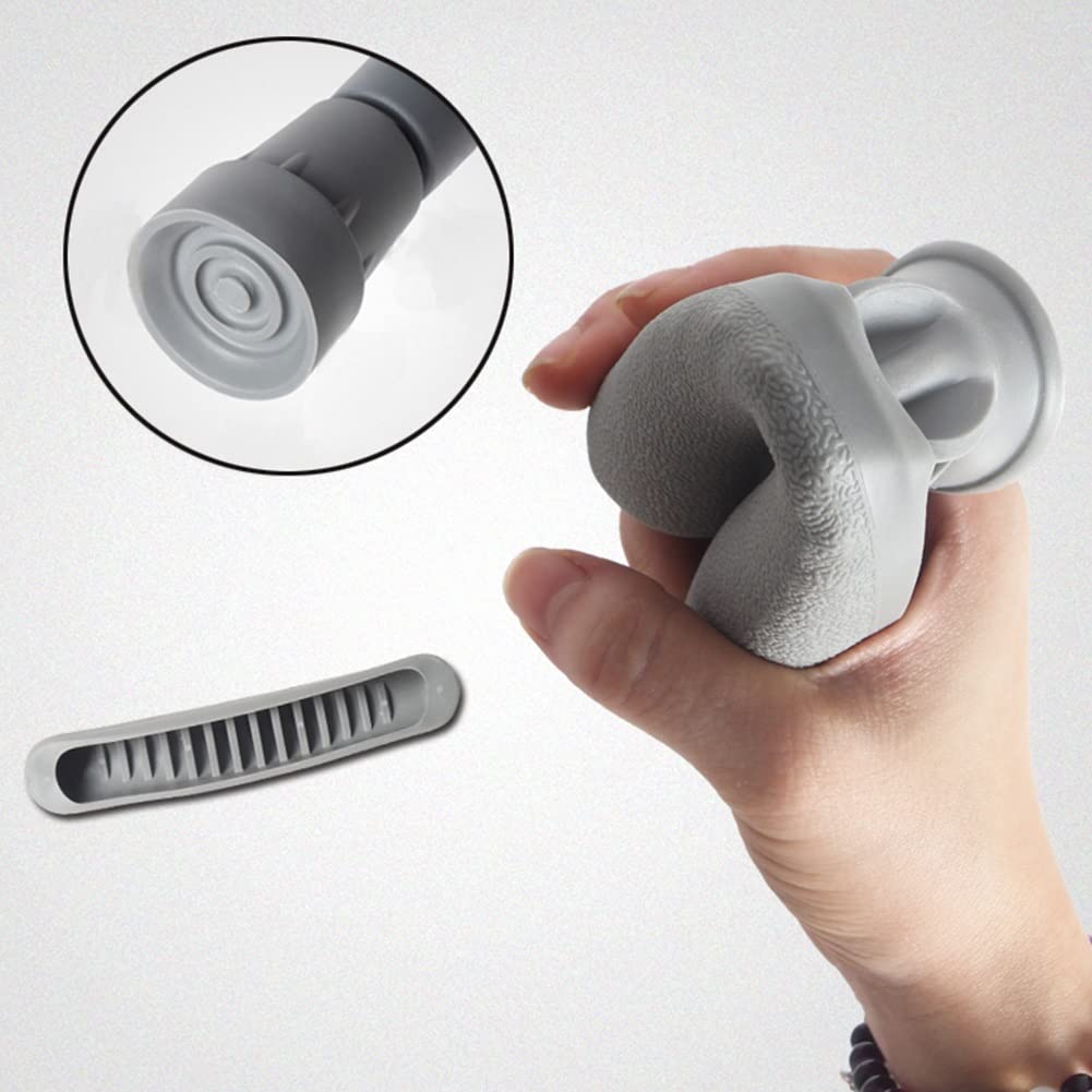 Muletas de Aluminio para Axilas para Adultos (1 par), bastón Ajustable en Altura, muletas Plegables Antideslizantes livianas, ergonómicas, cómodas