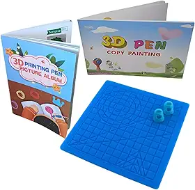 Acessórios Indispensáveis Para Caneta Impressora 3d Infantil (Tapete + Livro 1 e 2)