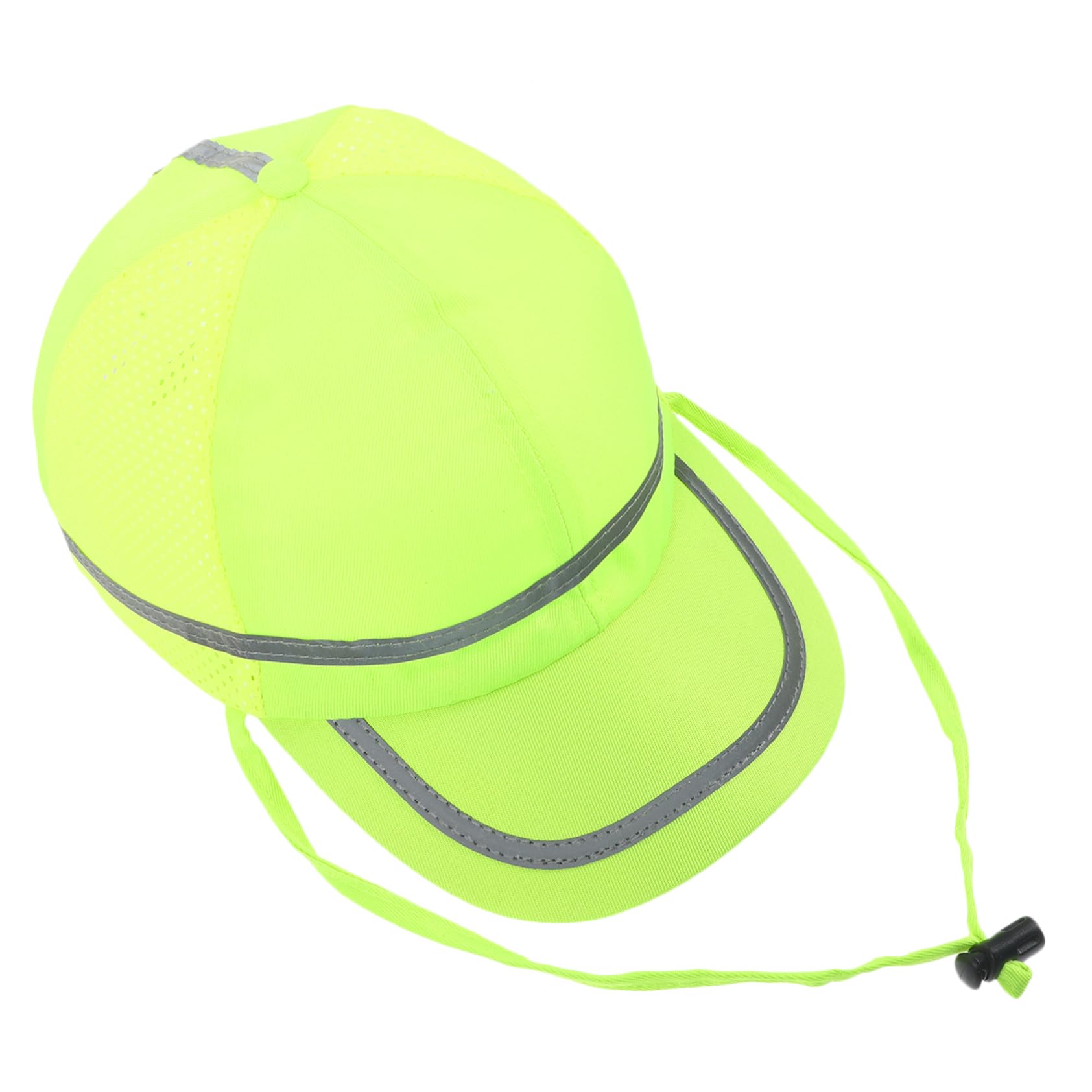 Casco De Seguridad Reflectante Visera Plástica, Bandas Reflectantes, Forro Rígido, para Trabajo Al Aire Libre y Construcción, Talla Única, Protección Solar y Ventilación Cómoda